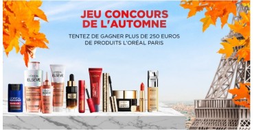 L'Oréal Paris: 1 lot de produits de beauté L'Oréal Paris à gagner