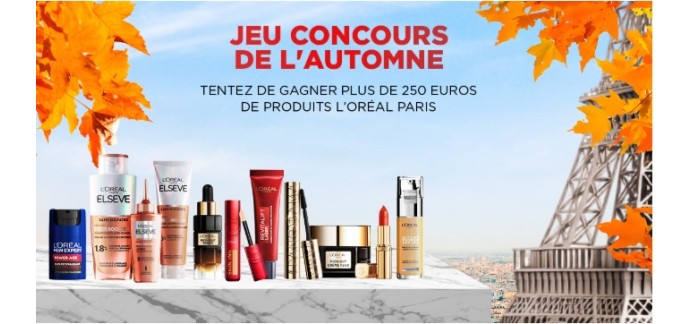 L'Oréal Paris: 1 lot de produits de beauté L'Oréal Paris à gagner