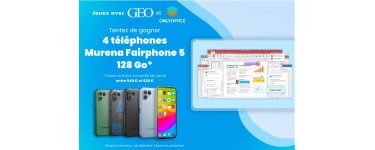 GEO: 4 smartphones Murena Fairphone 5 à gagner