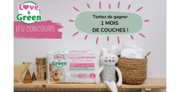 Enjoy Family: 2 mois de couches Love & Green à gagner