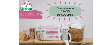 Enjoy Family: 2 mois de couches Love & Green à gagner
