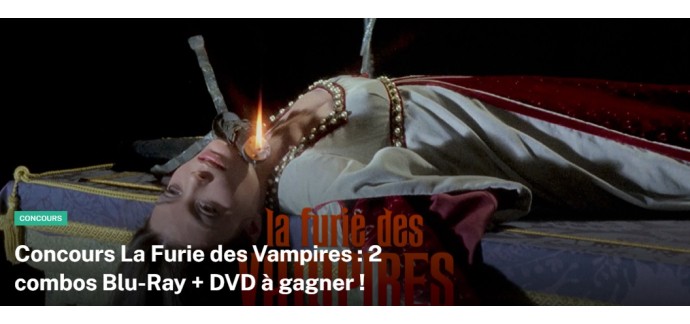 L'Info Tout Court: 2 Blu-Ray/DVD du film "La furie des vampires" à gagner