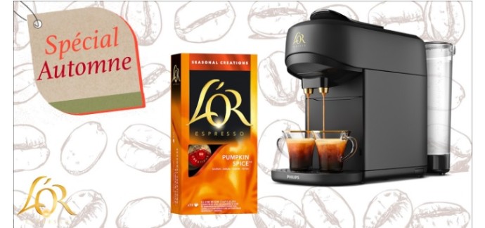Cuisine Actuelle: Des machines à café L’OR Barista Absolu + des paquets de 10 capsules Pumpkin Spice à gagner