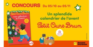 Familiscope: 5 calendriers de l’avent "Petit Ours Brun" à gagner