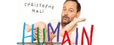 France Bleu: 5 lots de 2 invitations pour le concert de Christophe Mali à Villenave-d'Ornon à gagner