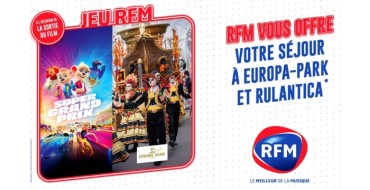 RFM: 1 séjour de 2 jours à Europa Park + des places pour le film "Super Grand Prix" à gagner