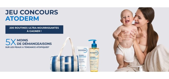 Bioderma: Des lots d'huile de douche et de baume hydratant à gagner