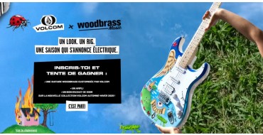 Woodbrass: 1 guitare électrique Woodbrass + 1 bon d'achat Volcom à gagner