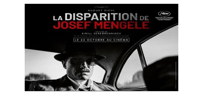 Arte: 3 lots de 2 places de cinéma pour le film "La disparition de Josef Mengele" à gagner