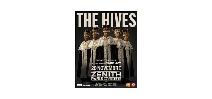 OÜI FM: Des invitations pour le concert de The Hives à gagner