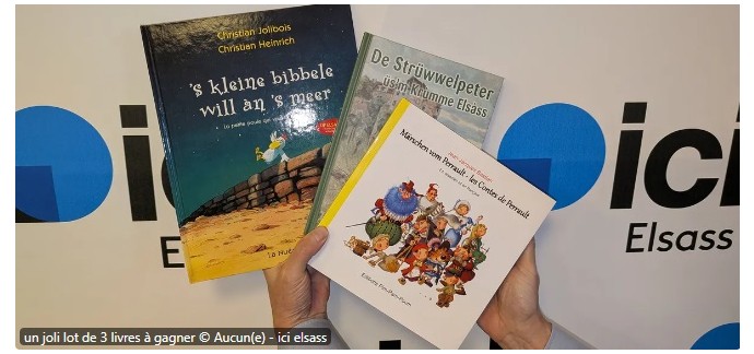 France Bleu: 1 lot de 3 livres jeunesse en français et alsacien à gagner