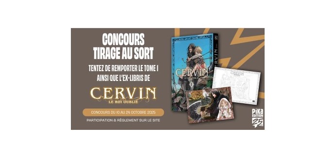 Offresasaisir: 1 album BD "Cervin - le roi oublié" + 1 ex-libris à gagner