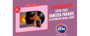 RFM: Des packs CD + Vinyle "Le retour des beaux jours " de Vanessa Paradis à gagner