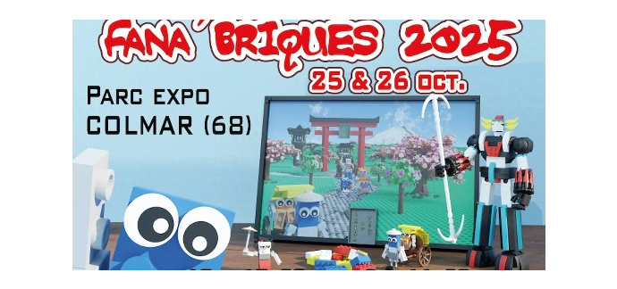 France Bleu: 3 boites Lego + 1 lot de 4 entrées pour le salon "Fana'Briques" à gagner