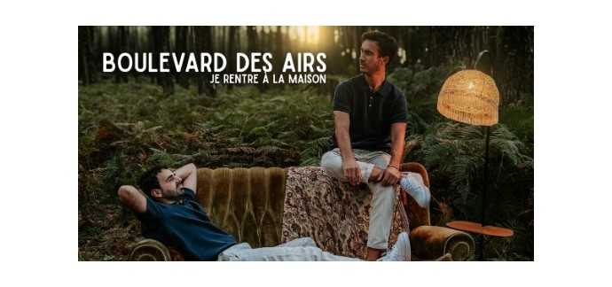 TF1: 5 lots comportant 1 album CD "Je rentre à la maison" de Boulevard des airs + 1 carnet à gagner