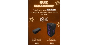 Télé Loisirs: 1 enceinte Klipsch Miam et 2 enceintes Klipsch Detroit à gagner