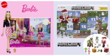 Femme Actuelle: 1 calendrier de l'avent Minecraf + 1 calendrier de l'avent Barbie Fashionista à gagner