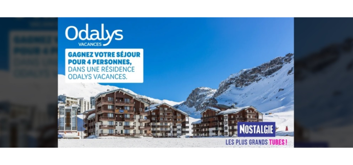 Nostalgie: 1 séjour pour 4 personnes dans une résidence Odalys Vacances à gagner