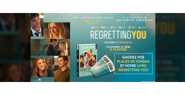 Chérie FM: 5 lots de 2 places pour le film "Regretting You" + 1 livre "Regretting You" à gagner