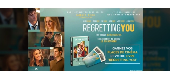 NRJ: 25 lots de 2 places de cinéma pour "Regretting You" à gagner