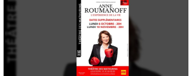 Rire et chansons: 1 lot de 2 invitations pour le spectacle d'Anne Roumanoff à gagner