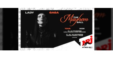 NRJ: 1 lot de 2 invitations pour le concert de Lady Gaga à gagner