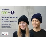 GEO: 20 lots de 2 bonnets Roc'k à gagner