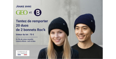 GEO: 20 lots de 2 bonnets Roc'k à gagner