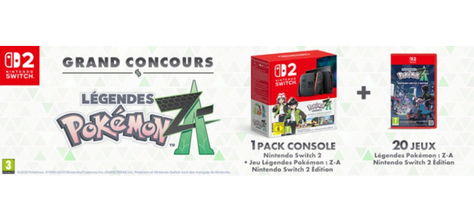 Le Journal de Mickey: 1 console Nintendo Switch 2 + le jeu "Légendes Pokémon" à gagner