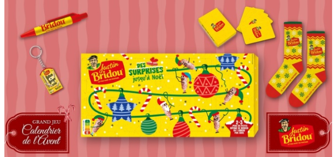 Cuisine Actuelle: 2 lots comportant 1 calendrier de l'Avent Justin Bridou + des produits gourmands à gagner