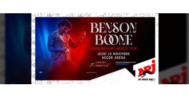 NRJ: 2 lots de 2 invitations pour le concert de Benson Boone à gagner