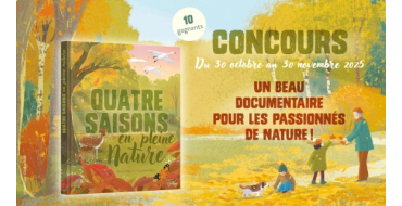 Familiscope: 10 livres "4 saisons en pleine nature" à gagner