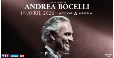 TF1: 3 lots de 2 invitations pour le concert d'Andrea Bocelli à Paris à gagner