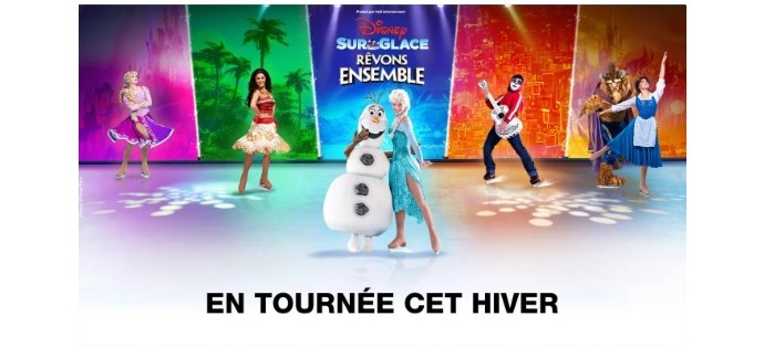 Familiscope: 3 lots de 4 invitations pour le spectacle "Disney sur glace" à gagner