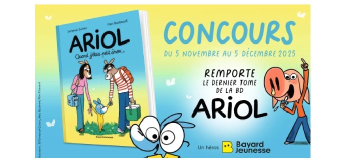Familiscope: 5 albums BD "Ariol - T21" à gagner