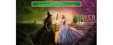 TF1: 10 lots de 2 places de cinéma pour "Wicked : Partie II" à gagner