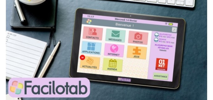 Voici: 4 tablettes tactiles Facilotab Classic à gagner