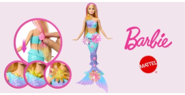 Femme Actuelle: 7 jouets Barbie Sirène à Fleurs Magiques Mattel à gagner