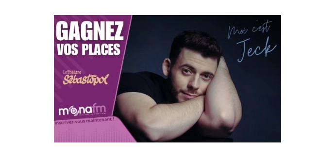 Mona FM: Des invitations pour le concert de Jeck le 16 décembre à Lille à gagner