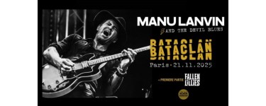 Rollingstone: 3 lots de 2 invitations pour le concert de Manu Lanvin à Paris à gagner