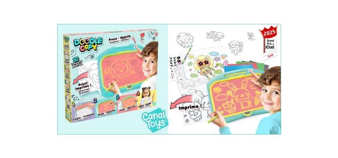 Femme Actuelle: 9 boites de jeu "Doodle Copy" Canal Toys à gagner