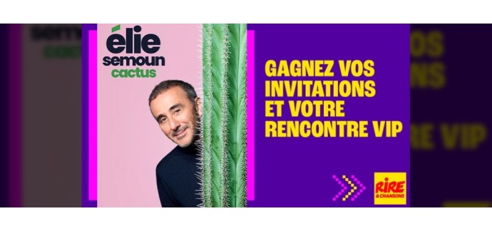Rire et chansons: 2 lots de 2 invitations pour le spectacle d'Elie Semoun à Avignon à gagner