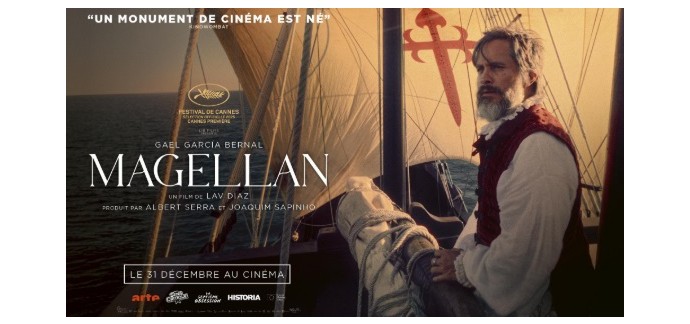 Arte: 3 lots de 2 places de cinéma pour le film "Magellan" à gagner