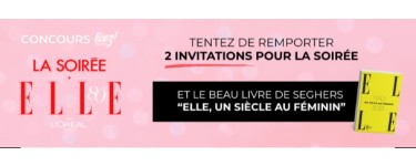 Robert Laffont: 2 lots de 2 invitations pour la soirée "80 ans Elle" + 1 livre à gagner