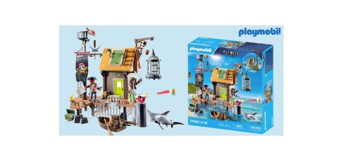 Femme Actuelle: 3 boites de Playmobil "Port et repaire de pirates" (80&euro;)