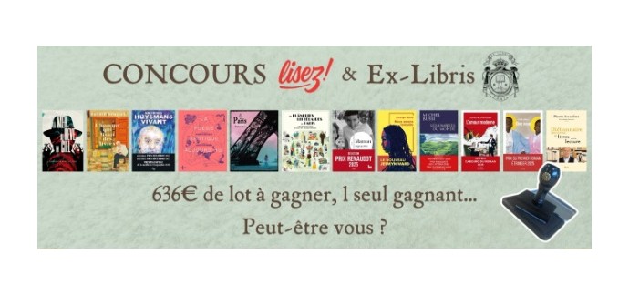 Robert Laffont: Des livres + tampon ex-libris +  pince &agrave; gaufrer &agrave; gagner