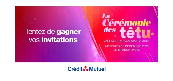 Riffx: 5 lots de 2 invitations pour la cérémonie des Têtu  à gagner