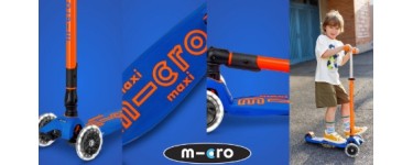 Femme Actuelle: 3 trottinettes Maxi Micro Bleu LED Micro Mobility à gagner