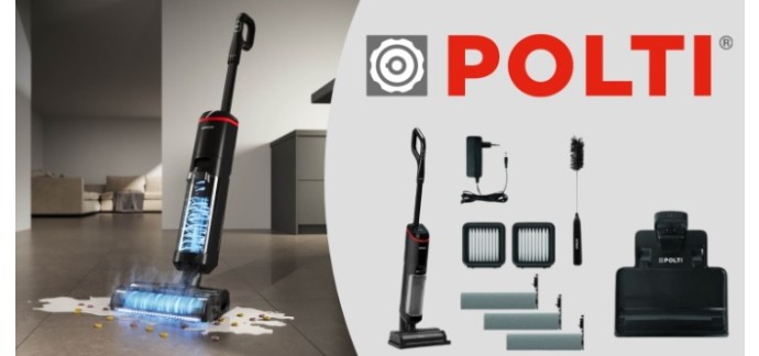 Voici: 2 balais vapeur Polti RollySteam WD40C à gagner