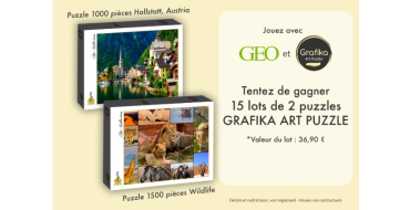 GEO: 15 lots de 2 puzzles à gagner